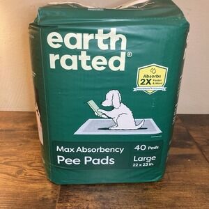 Earth Rated Puppy Pee Pads for Dogs Max Absorbency Unscented Large 22" x 23"